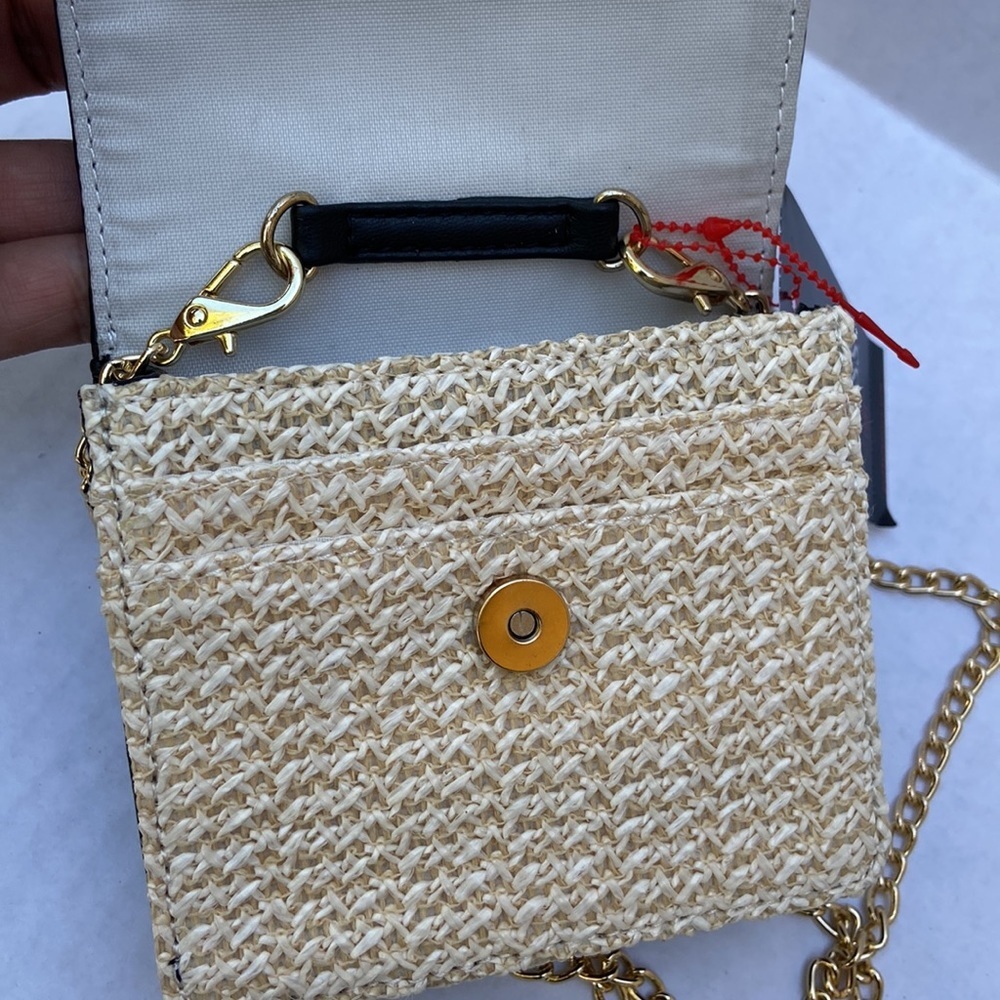 New GUESS Mini Crossbody Straw - Picture 6 of 10
